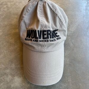 Wolverine Men's Khaki Baseball Cap - Logo Embroidered